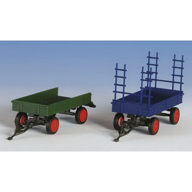 Kibri 15702 H0 Gummiradwagen 2 Stück FENDT