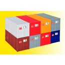 Kibri 10924 H0 20-Fuss-Container  6 St&uuml;ck
