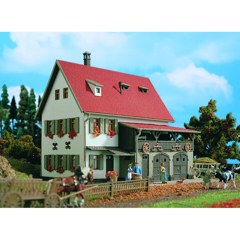 Rainer En - Vollmer 43731: H0 Bauernhaus Mit Scheune Und Hoftor