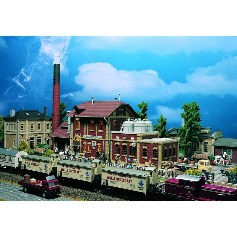 Modellino Mercato Frutta E Verdura Vollmer 43629 Scala H0 1:87 | Edificio Con Scale E Rampa Di Carico | Per Plastico Ferroviario