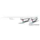 Kibri 39005 H0 2 Bushaltestationen mit Segel inkl. LED Beleuchtung, passend zu Artikel 39006