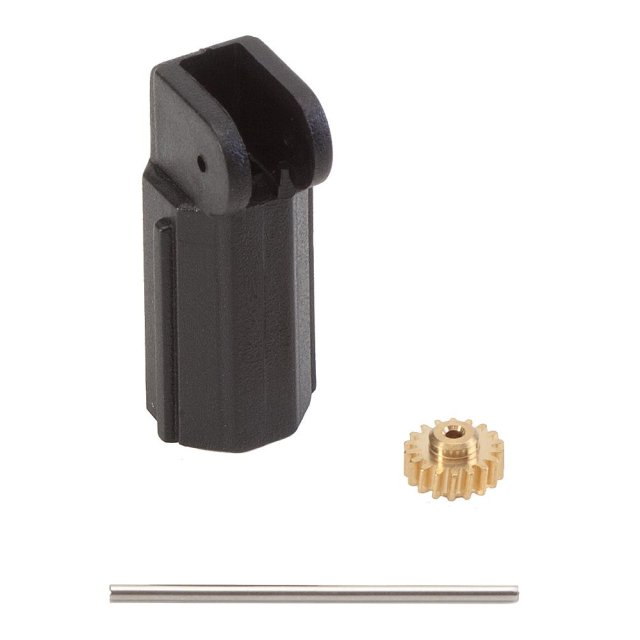 Faller 163502  Motorhalter für Ø 7 mm Motor, Achse 24 mm / Modul 0,3 Z18