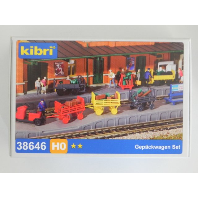 Kibri 38646 H0 Bahnsteigwagen Sortiment
