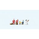 Preiser 79226 N Weihnachtsmänner, Kinder, Schlitten