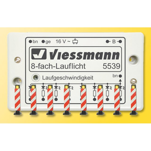 Viessmann 5040 H0 Warnbaken+ Laufl., 8Stueck