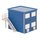 Faller 130134 4 Baucontainer, blau H0