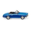 Wiking 018649 H0 Glas 1700 GT Cabrio - blau met.
