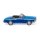 Wiking 018649 H0 Glas 1700 GT Cabrio - blau met.