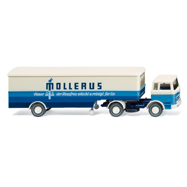 Wiking 051318 H0 Koffersattelzug (MB 1620) "Mollerus"
