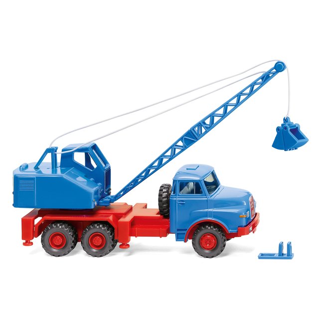 Wiking 066206 H0 Kranwagen (MAN/Fuchs) - himmelblau