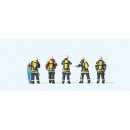 Preiser 10765 H0 Feuerwehrleute in moderner Einsatzkleidung