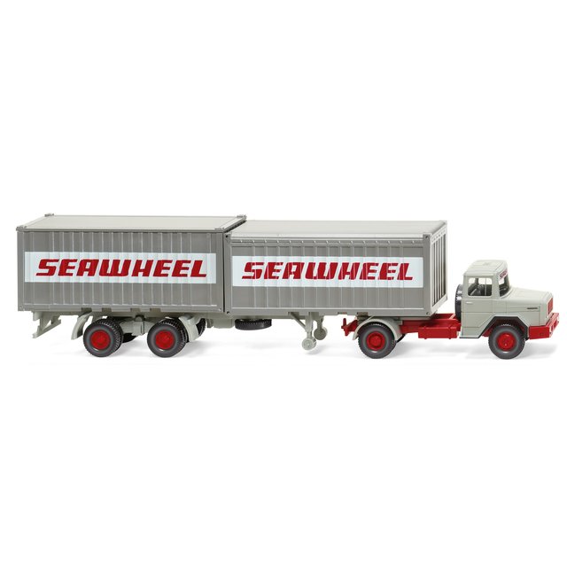 Wiking 052402 H0 Containersattelzug (Magirus Deutz) "Seawheel"