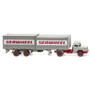 Wiking 052402 H0 Containersattelzug (Magirus Deutz)...