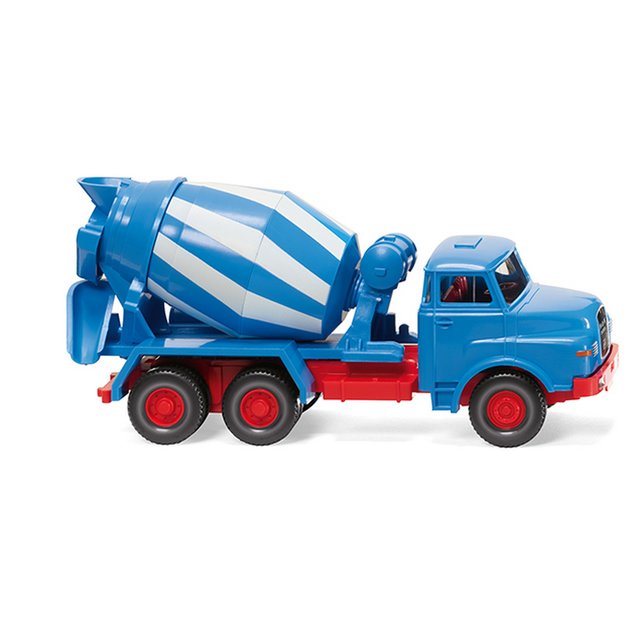 Wiking 068208 H0 Betonmischer (MAN) - blau/weiß