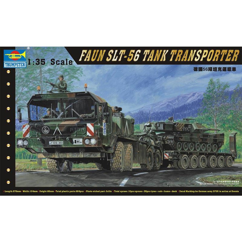 Maquette De Camion Kit Modélisme Transporteur De Chars Trumpeter -SLT56 1 Pièce, TSM-203, Divers, Centre Maquette Char Trumpeter Maquette Trumpeter 1 /35
