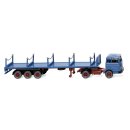 Wiking 055406 H0 Rungensattelzug (MB) - azurblau