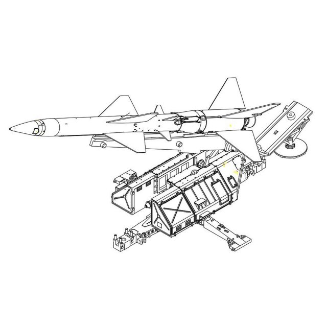HobbyBoss 082933 1/72 SAM-2 mit Abschussrampe