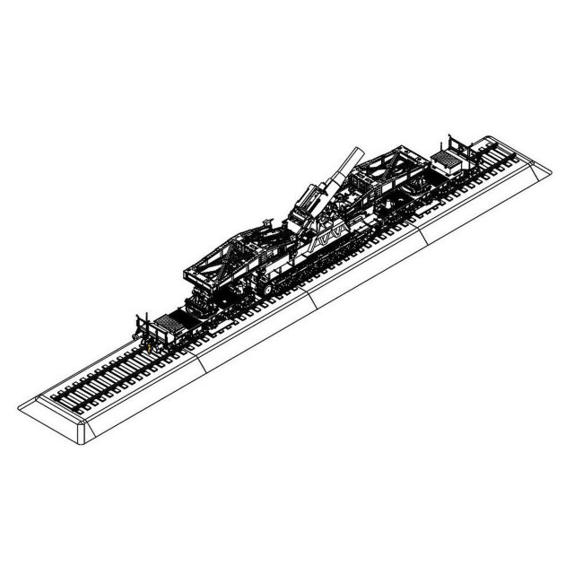 HobbyBoss 082961 1/72 Karl Gerät 040/041 auf Eisenbahnwagen