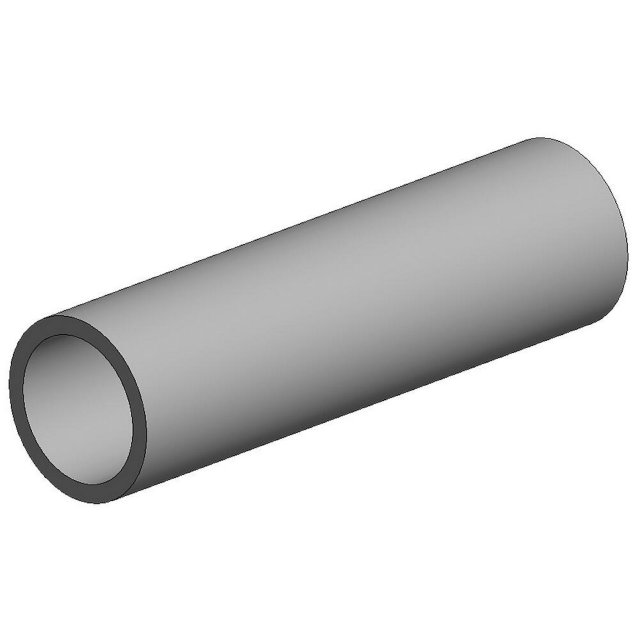 Evergreen 434 Rundröhre, 60 cm lang, Durchm.11,1 mm, 3 Stück