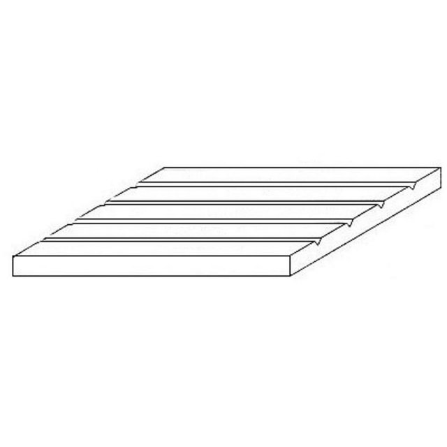 Evergreen 2037 Strukturplatte, 0,5x150x300 mm. Spur H0-Maßstab, 1 Stück