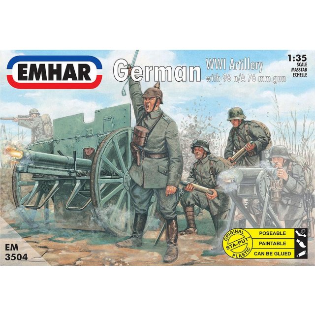 Emhar PKEM3504 1/35 WWI Deutsche Artillerie mit 77 mm 96n/A