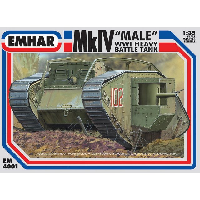 Emhar PKEM4001 1/35 WWI Mk.IV Male