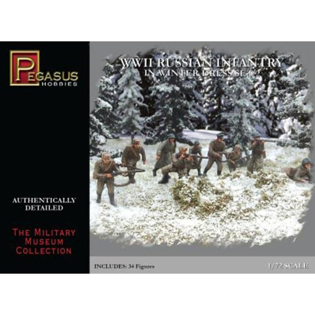 Pegasus PKPG7272 1/72 WW II: Russische Infanterie in Winterkleidung