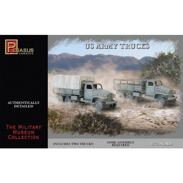 Pegasus PKPG7651 1/72 WW II US Army Trucks, 2 Bausätze