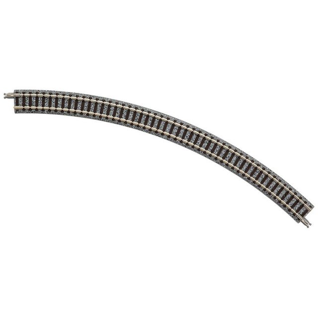 Tomytec 018520 4 Gleise, gebogen, in Schotterbettung, 45°, r 317 mm