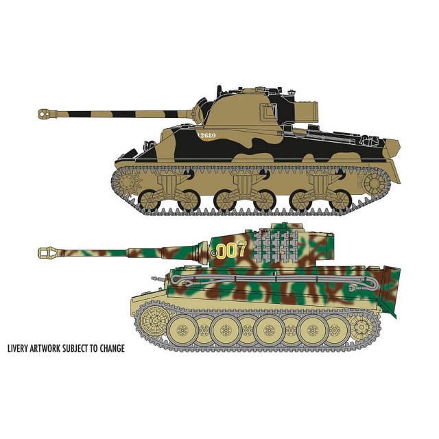 Airfix A50186 1/72 Classic Conflict Tiger 1 vs Sherman Firefly