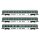 Arnold HN4367 DB AG, 3-tlg. Set Nahverkehrswagen, Mintgrün/Weiß, bestehend aus 1 x ABDomsb und 2 x Bom