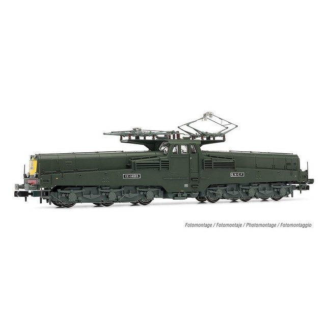 Arnold HN2548S SNCF, Elektrolokomotive CC 14004, mit 4 Scheinwerfern, Grün
