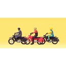 Preiser 10081 H0 Motorradfahrer auf HERCULES