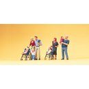 Preiser 10494 H0 Eltern mit Kindern. Kinderwagen