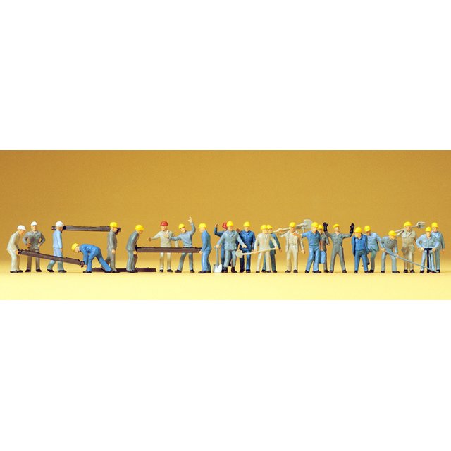 Preiser 14403 H0 Gleisbauarbeiter. 24 Figuren