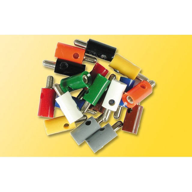 Viessmann 6870 10 Querlochstecker gelb