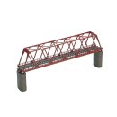 Tomytec 3031 Fachwerk-Eisenbrücke, eingleisig, rot