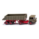 Wiking 067710 Hinterkippersattelzug (Hanomag Henschel) -...