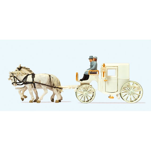 Preiser 30495 H0 Hochzeitskutsche geschlossen