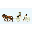 Preiser 30496 H0 Hochzeitskutsche offen