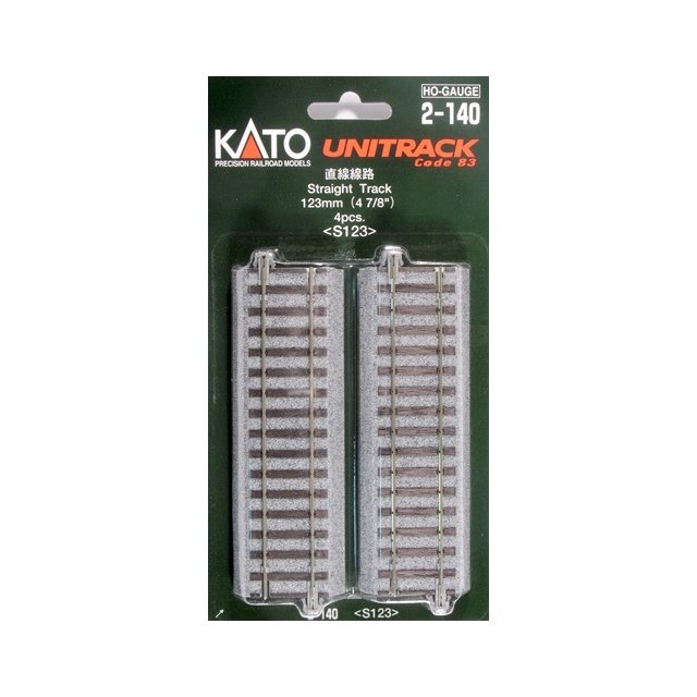 Kato 7002140 Gleis gerade 123 mm, 4 Stück H0