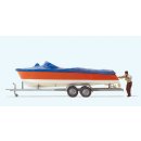 Preiser 33255 H0 Motorboot beim Verladen auf A