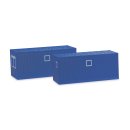 Herpa 053600-003 2 Baucontainer, blau