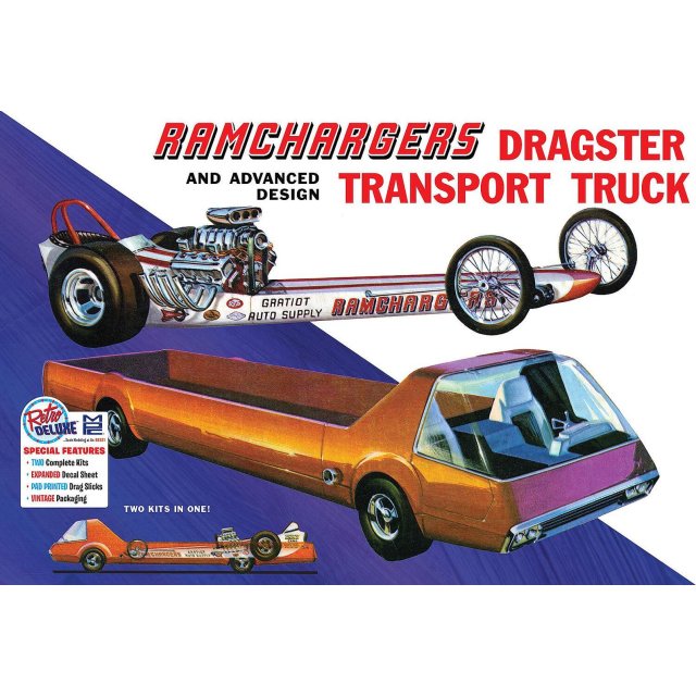 Round2 MPC970/12 1/25 Ramchargers Dragster & Transporter Truck