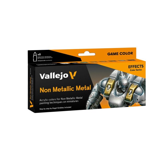 Vallejo 72193 Farb-Set Effekte Nicht-Metallisch, 8x18 ml