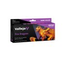 Vallejo 72196 Farb-Set Fire Dragons, 8x18 ml