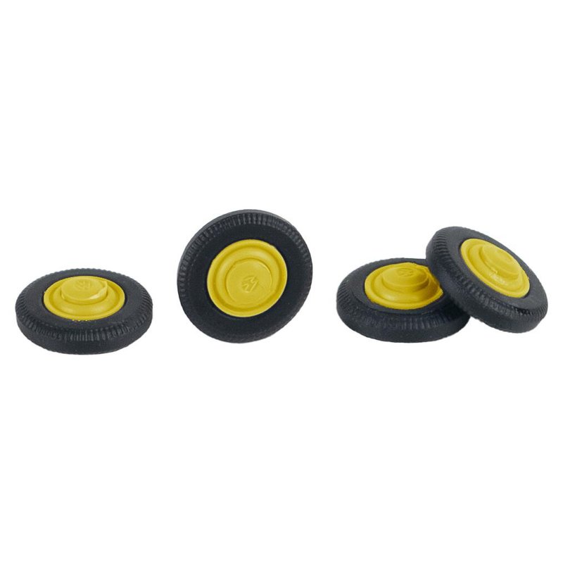 4 Reifen & Felgen Für N-LKW – Ersatzteile Für Faller Car System, Maßstab 1/160