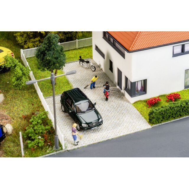 Faller 170317 PREMIUM Straßenfolie Kopfsteinpflaster, grau meliert