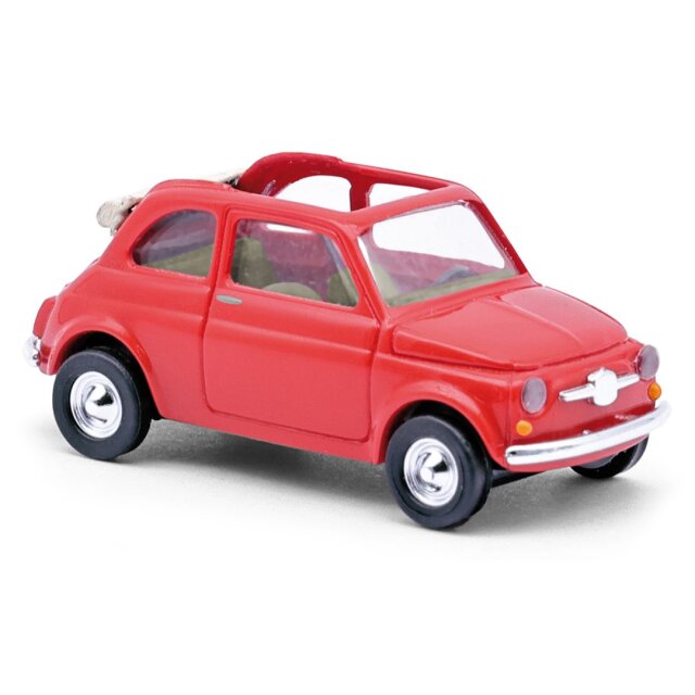 Busch 48782 Fiat 500 Cabrio rot