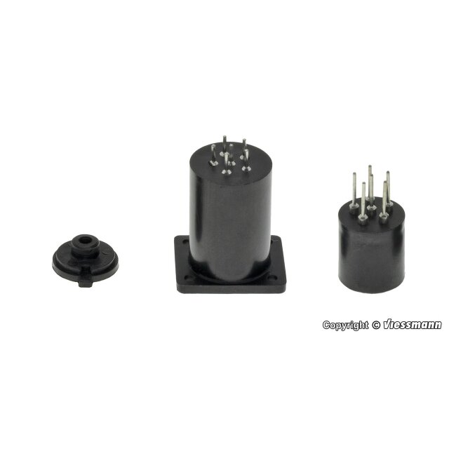 Viessmann 4652 H0 Zylindersteckfuß 6-polig
